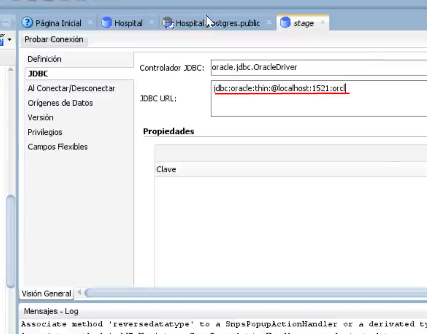 Crear una arquitectura física de destino en ODI 3 destino en ODI