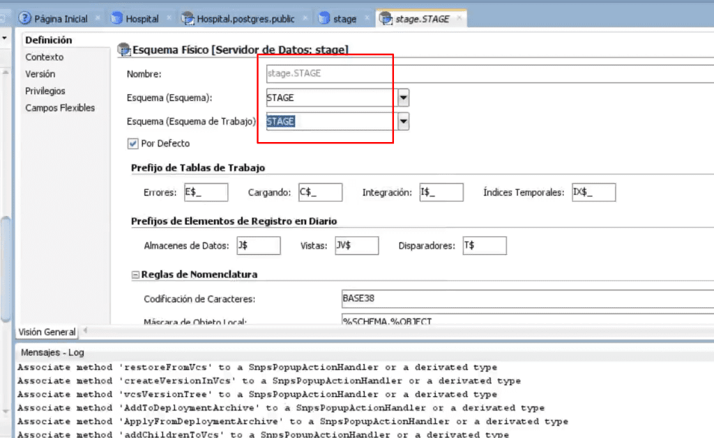Crear una arquitectura física de destino en ODI 5 destino en ODI