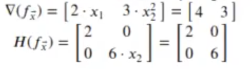 Calcular gradiente y matriz hessiana en R 6 matriz hessiana ejemplo 5