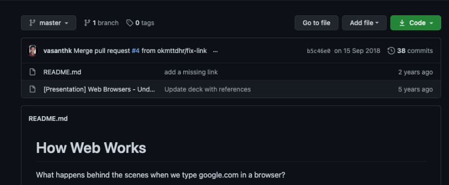 4 repositorios de GitHub que te ayudarán en las entrevistas 3 how the web works - repositorios de github