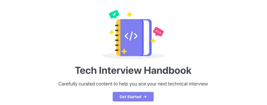 4 repositorios de GitHub que te ayudarán en las entrevistas 1 libro tech interview handbook - 4 repositorios de github