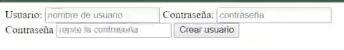 Crear un formulario de registro en HTML 2 Resultado de crear un formulario de registro en HTML