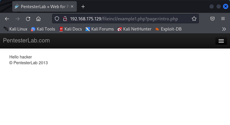 Remote File Inclusion en Web For Pentester