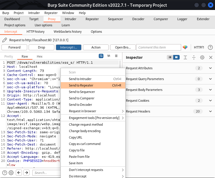 XSS persistente en DVWA 6 XSS persistente en DVWA