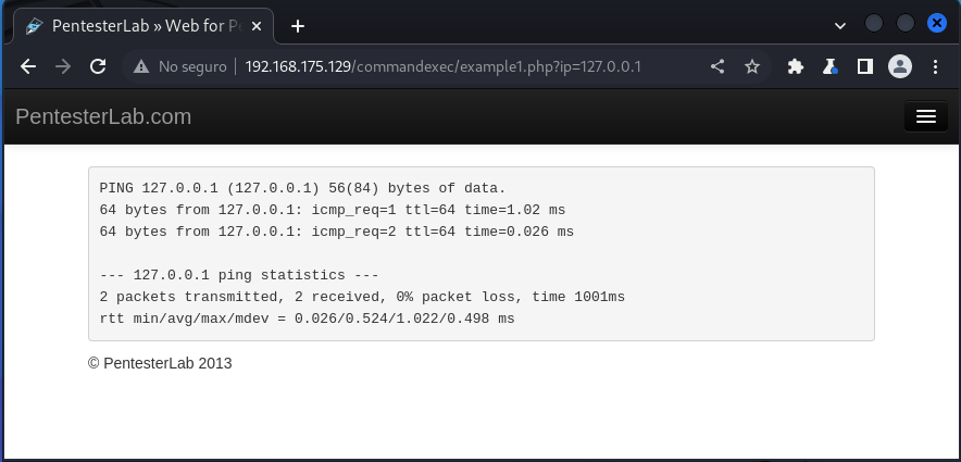 Reverse shell vía inyección de comandos