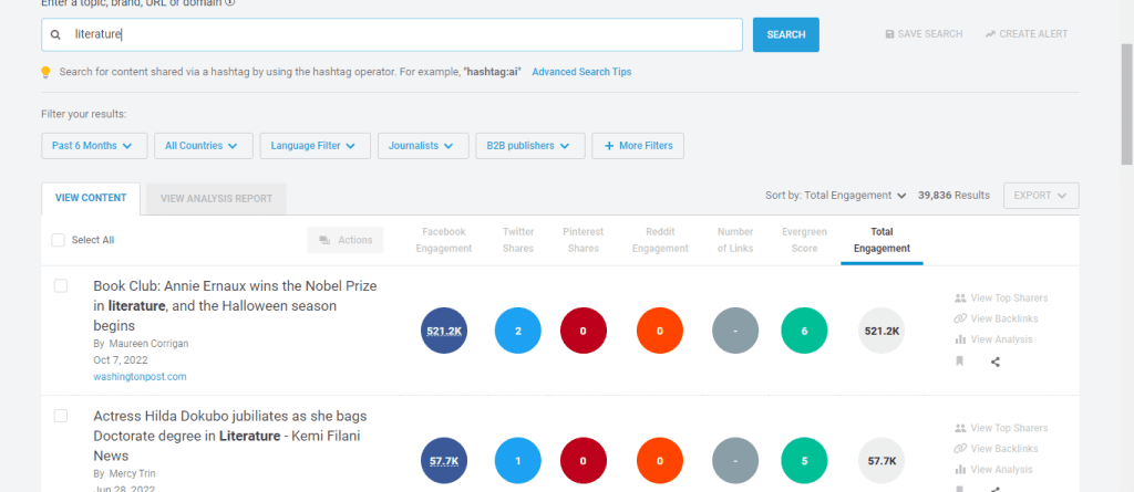 Para qué sirve buzzsumo