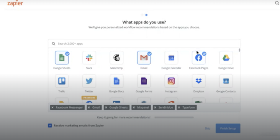 Funcionamiento de Zapier como ejemplo de onboarding en marketing 1 La página zapier como ejemplo de onboarding