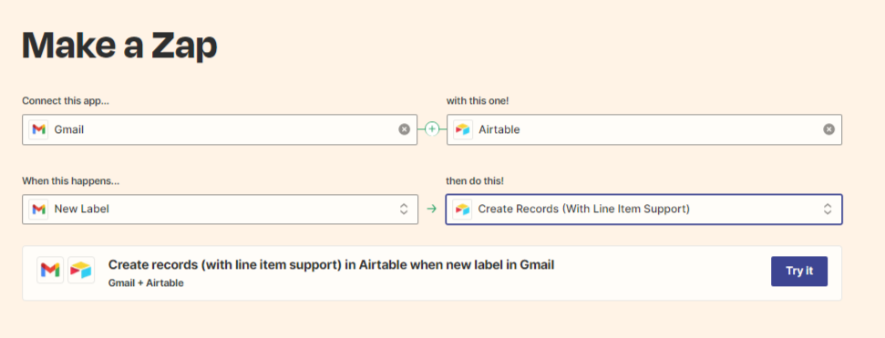 ¿Cómo integrar aplicaciones en Zapier?
