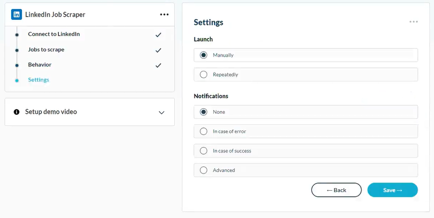 Cómo se hace scrap de ofertas laborales de LinkedIn con PhantomBuster 4 Cómo se hace scrap de ofertas laborales de LinkedIn con PhantomBuster