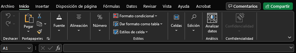 Básicos de la anatomía de Excel para marketing 2 Anatomía de excel
