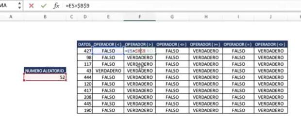 Ejercicio: número aleatorio para operadores en Excel 4 Ejercicio: número aleatorio para operadores en Excel