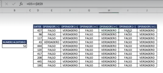 Ejercicio: número aleatorio para operadores en Excel 6 Ejercicio: número aleatorio para operadores en Excel