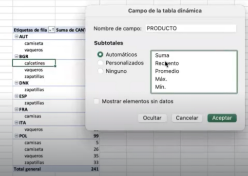 ¿Cómo generar una tabla dinámica en Excel? 6 ¿Cómo generar una tabla dinámica en Excel?