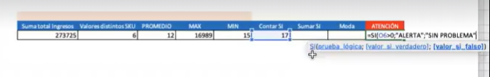 Ejercicio de contar errores en Excel