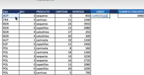 Principales funciones de limpieza de dato