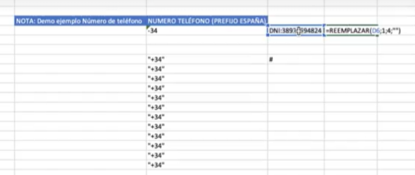 2 formas de reemplazar en Excel