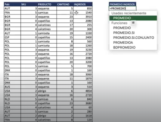 Ejercicio práctico: categorización de ingresos en Excel 1 categorización de ingresos en Excel