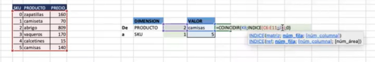 Método alternativo de buscar v en Excel