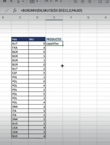 Ejercicio de BUSCARV en Excel 1 Ejercicio de buscar v en Excel