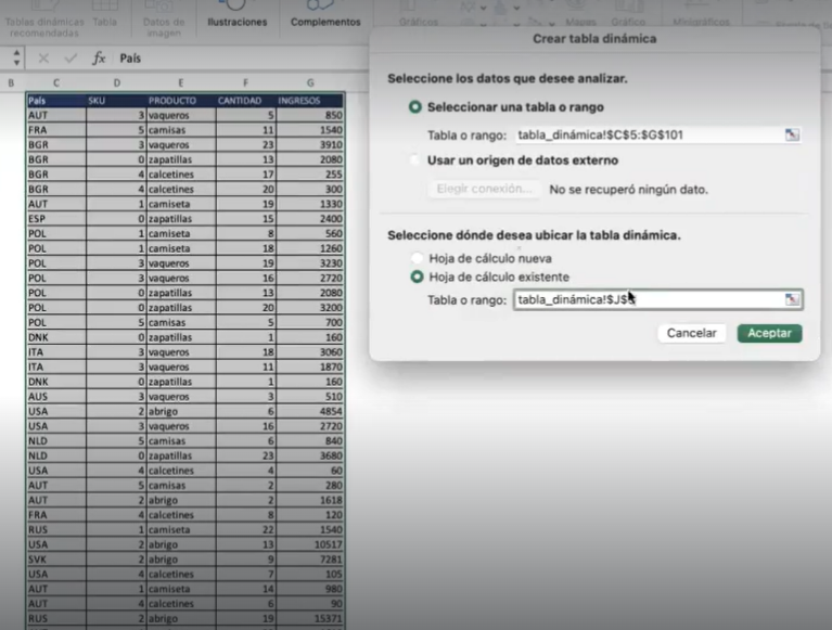 Ejercicio práctico de estadística descriptiva