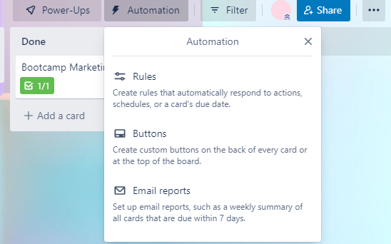 Automatizaciones en trello