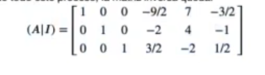 Matriz inversa usando Gauss