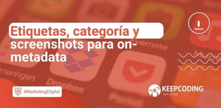 Etiquetas, categoría y screenshots para on-metadata