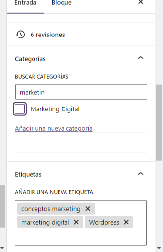 ¿Cómo realizar tu primer post en wordpress.org? 6 tu primer post en wordpress.org