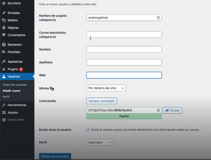 Gestor de usuarios y herramientas en wordpress.org 2 Gestor de usuarios y herramientas en wordpress.org