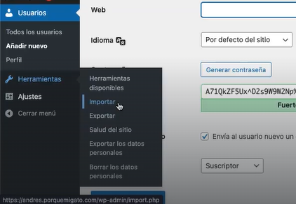 Gestor de usuarios y herramientas en wordpress.org 3 Gestor de usuarios y herramientas en wordpress.org
