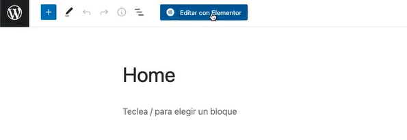 Mi primer wordpress con elementor