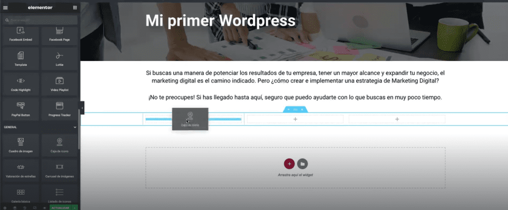 Mi primer wordpress con elementor