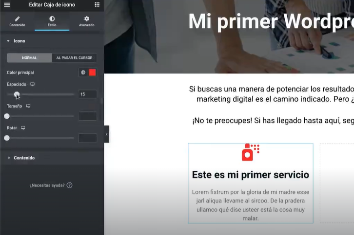Mi primer wordpress con elementor