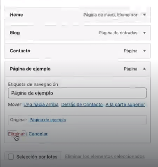 Menús en wordpress