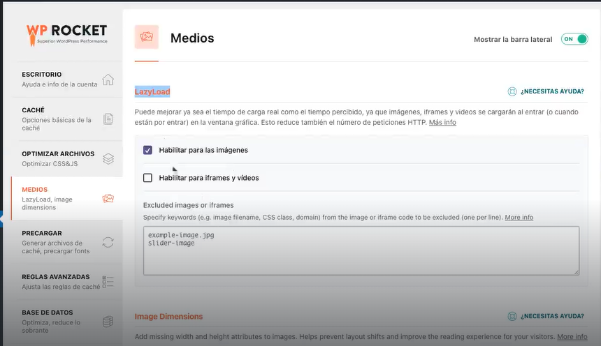 Medios y precargar en WP Rocket 1 Medios y precargar en WP Rocket