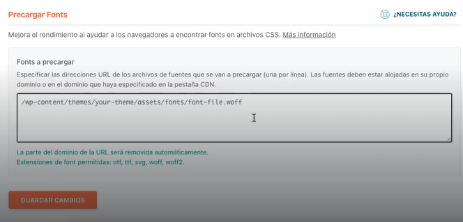 Medios y precargar en WP Rocket 4 Medios y precargar en WP Rocket