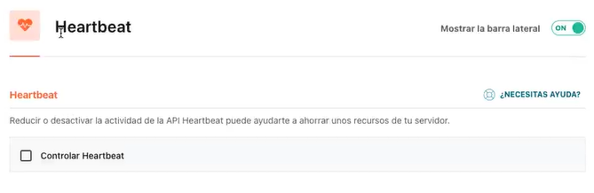 Heartbeat en WP Rocket