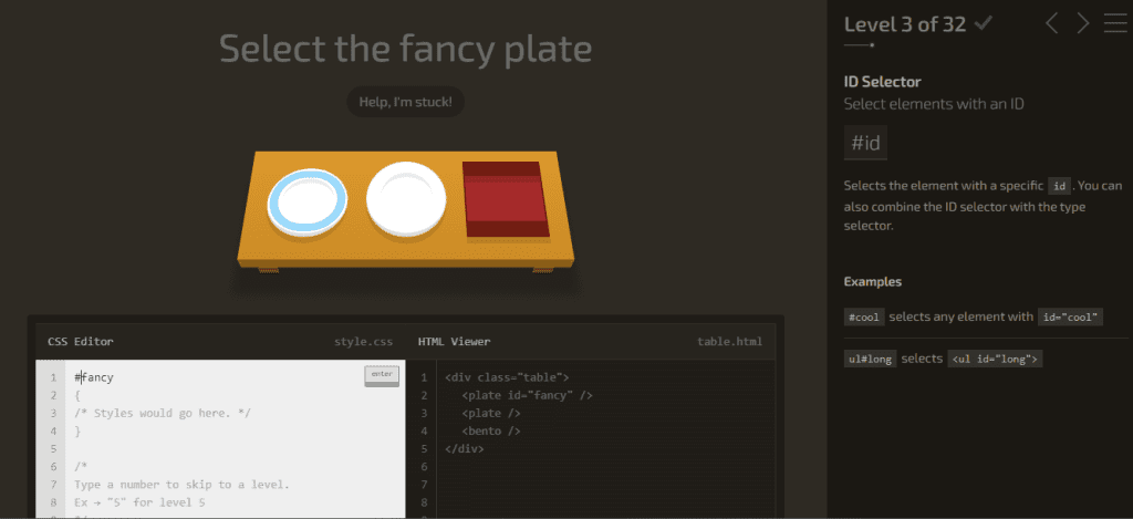 nivel 1 al 9 de CSS diner
