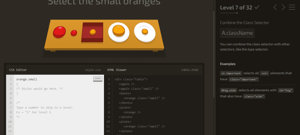 nivel 1 al 9 de CSS diner
