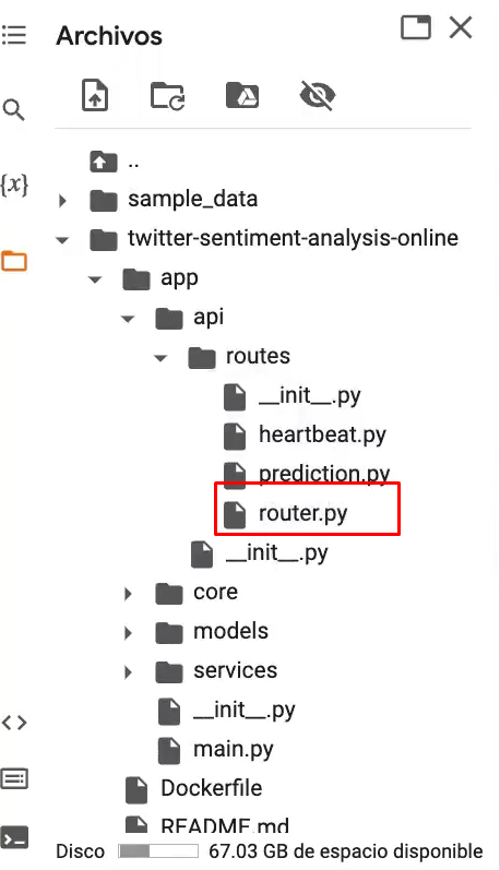 Desarrollo de microservicio de inferencia en API 5 microservicio de inferencia en API