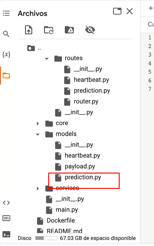 Desarrollo de microservicio de inferencia en API 6 microservicio de inferencia en API