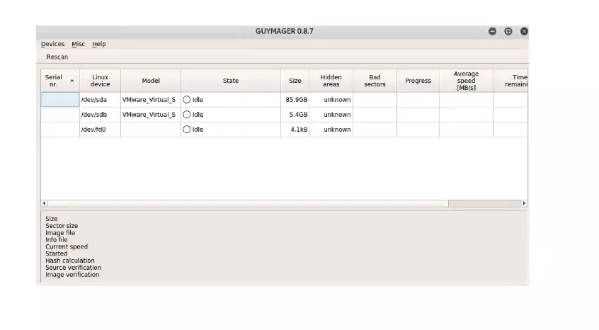 Tipos de adquisición de evidencias en informática forense