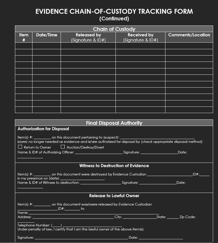 cadena de custodia en DFIR