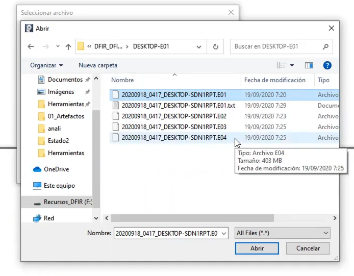 Análisis de evidencia con FTK Imager 4 Análisis de evidencia con FTK Imager