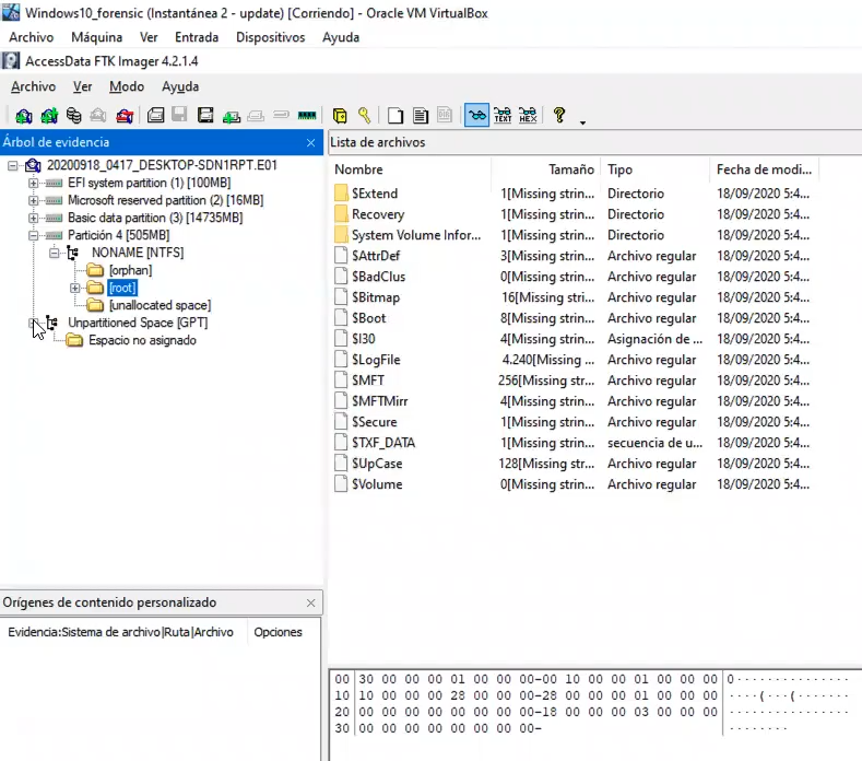 Análisis de evidencia con FTK Imager 6 Análisis de evidencia con FTK Imager