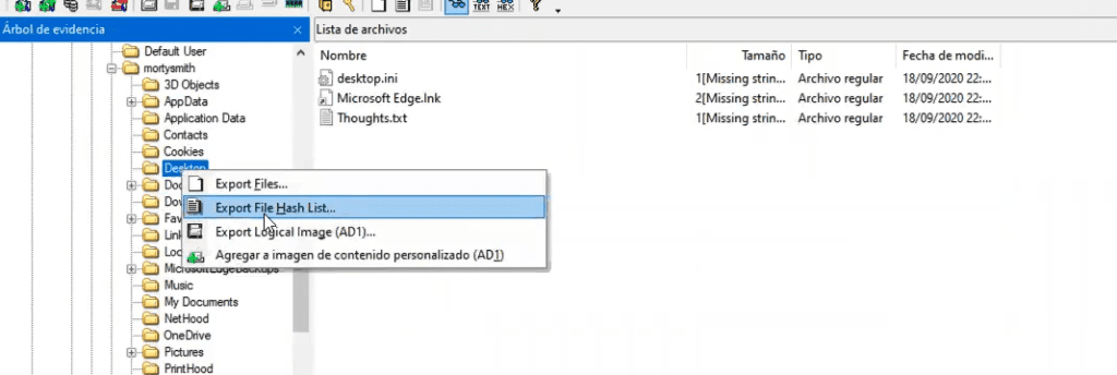 Montar una imagen con FTK Imager