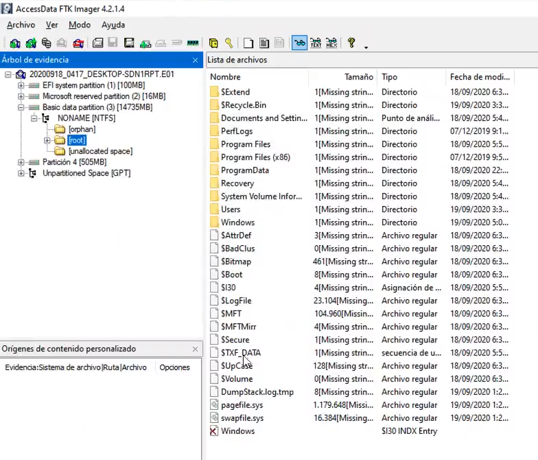 Master File table