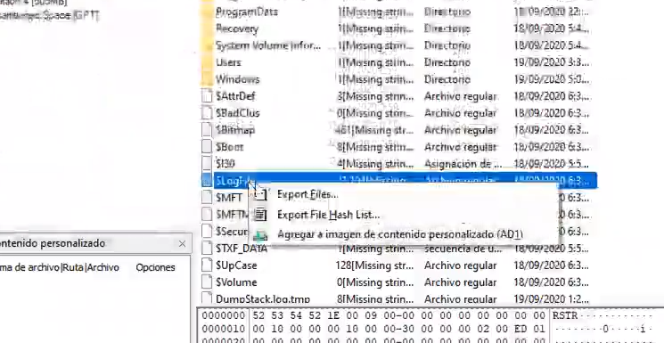 fichero $LogFile