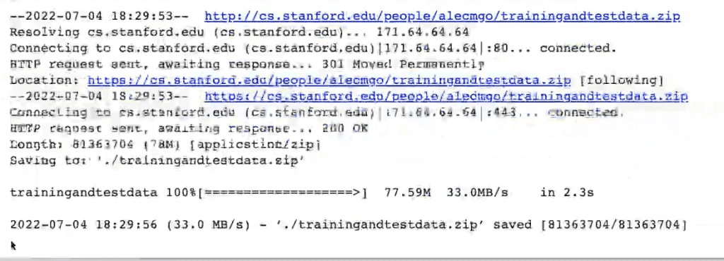 Carga de datos en análisis de sentimientos con dataset de Twitter 1 Carga de datos en análisis de sentimientos con dataset de Twitter