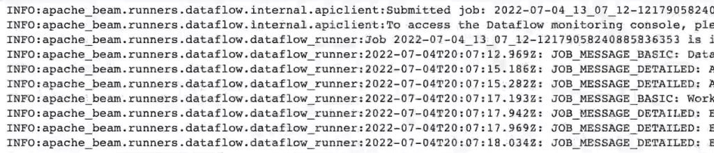 Ejecuciones de proyectos en Google Console